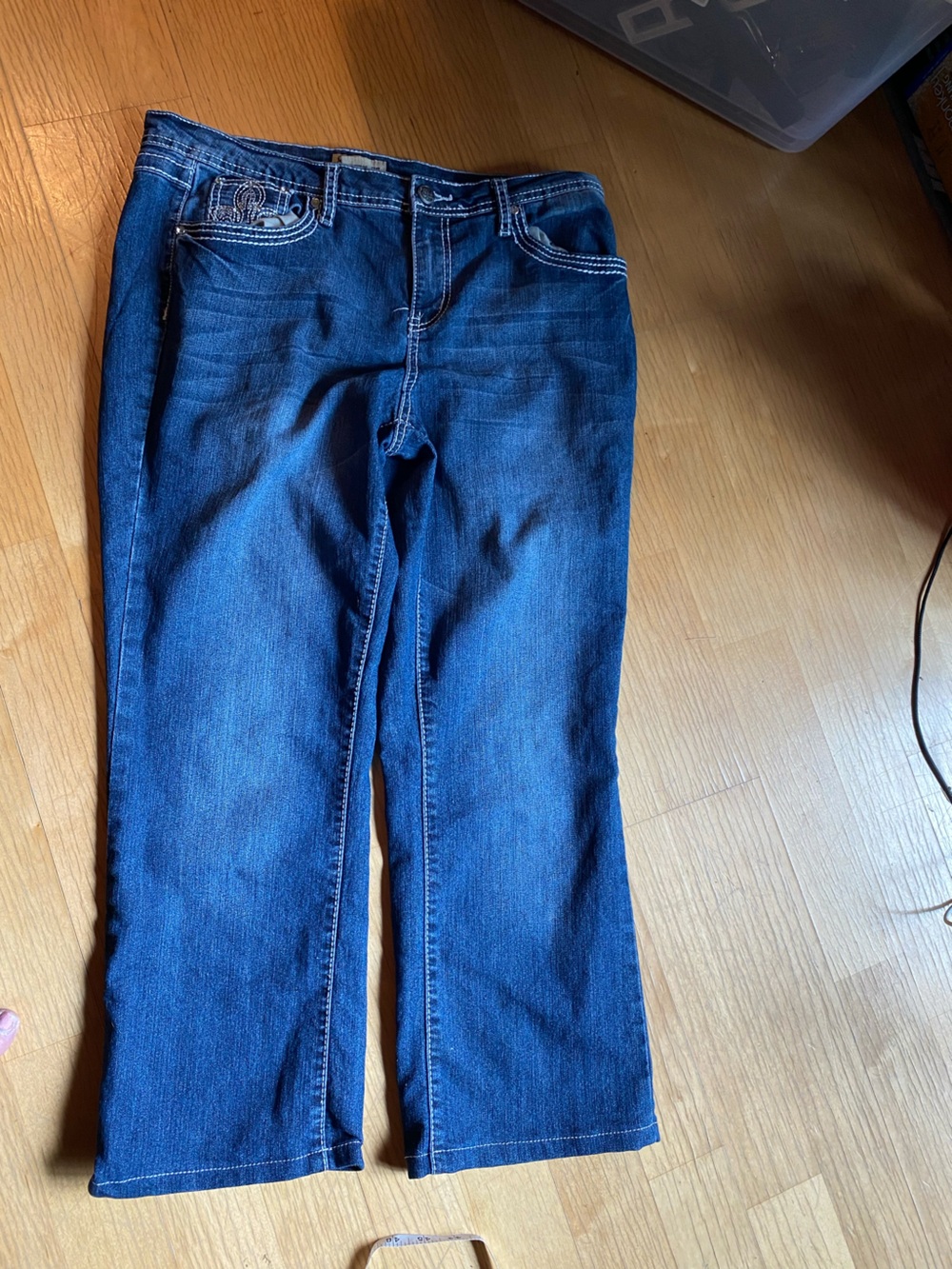 Earl Jeans Indigo Blue Denim Waistband Detail